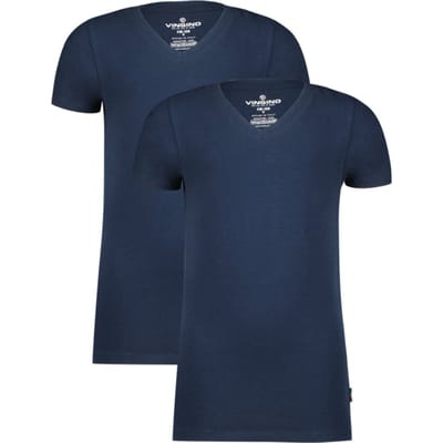 Vingino T-shirt V-neck (2-pack) Midnight Blue Taglia: XXS | T-shirt Outlet | kids | Blu