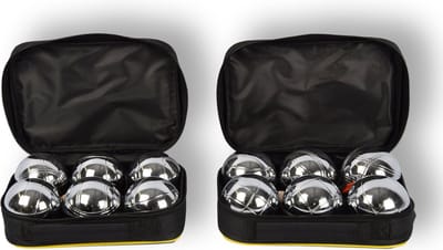 Jeu de Boules Set - 12 Metalen Ballen - Compleet met draagtassen, Jack & Meetpin - Perfect voor Tuinspellen en leuk cadeau