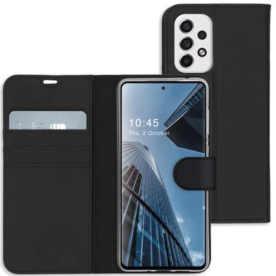 Accezz Hoesje - Geschikt voor Samsung Galaxy A53 - Wallet Softcase Bookcase - Zwart