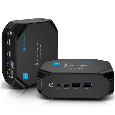 Hot Pepper Chili RM10 Mini PC - Windows 11 - Meerdere 4K Display - 8 GB RAM - 256 GB