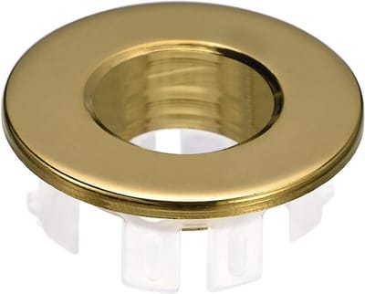 Universeel Overloopdeksel voor Wastafel en Keukenspoelbak - Verchroomd/Goud