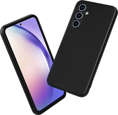 Zwart Hoesje Geschikt Voor Samsung Galaxy A34 Hoesje - Zwarte Siliconen hoesje - TPU Back Cover Hoes - Zwart