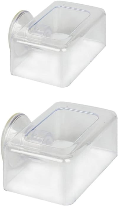 Aquarium Voedercirkel - Voerring Vis - Vissen Voeren - Voorkomt Voerverspreiding - 2 Stuks - Transparant