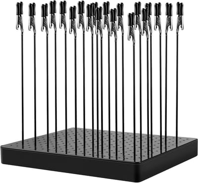Ronte - Modelleergereedschap met standaard en krokodillenklemmenset | Model painting tool voor modelbouw en airbrush-spray
