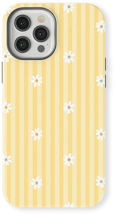 DripCase Hoesje geschikt voor iPhone 12 Pro | Happy Stripes Motief | Magnetisch Opladen | 2-in-1 Ontwerp | Vrolijke Backcover geschikt voor iPhone 12 Pro Lemon Sorbet