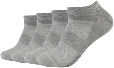 s.Oliver, Bamboe sneakers, unisex, zachte bamboevezels, mesh-ventilatie, geen druk, steun voor de voetboog, verstevigde hiel, verstevigde neus, zachte teennaad, comfort, frisse voeten, 4-pack, dagelijks gebruik