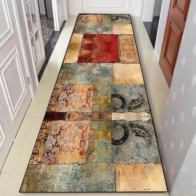 Boho Antislip Gangtapijt Decor Huis Lobby Deurgang Lopers Tapijten Bedzijde Gang Wasbaar Tapijt Hotel Trappen Hal Vloermatten 2.6x6.5ft(80x200cm)