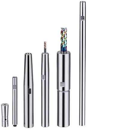 Trekfrees Verlengstaaf - CNC Freeshouder - Precisie Frezen - Hoge Hardheid - C12-DC04-150L - Zilver
