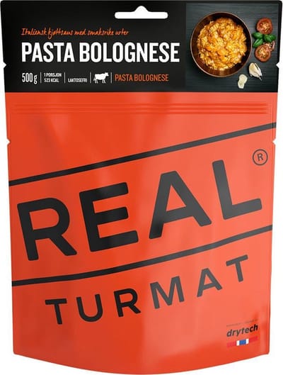 Drytech Pasta Bolognese - outdoormaaltijd 525kcal | vriesdroogmaaltijd - survival food - buitensportvoeding - prepper - trekkingfood - noodrantsoen