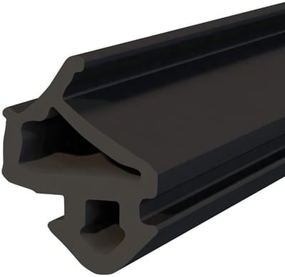 DQ-PP raamafdichting, Zwart, 100 meter, S-1127 VEKA, PVC-ramen, Rubber afdichting Afdichtingsband, Kunststof raamafdichtingen, ALU-profielafdichting Deurafdichting