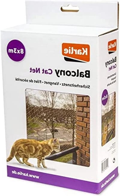 Kattenbeschermingsnet - Veiligheidsnet Balkon - Katten Veilig Houden - UV- en Weerbestendig - 8m x 3m - Transparant