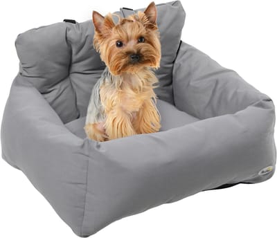 PawHut Autostoel voor Huisdieren - Katoen - 50x54x33cm - Donkergrijs