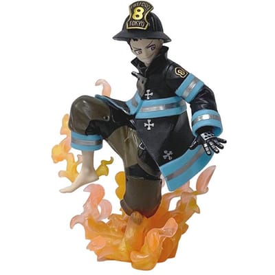 Op Voorraad Originele KOTOBUKIYA ARTFX J Fire Force Shinra Kusakabe Anime Afgewerkt Model Speelgoed Cadeaus Collectie black