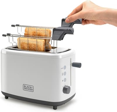 Black & Decker BXTOA820E broodrooster 7 2 snede(n) 820 W Wit
