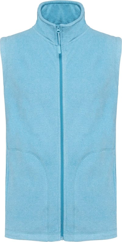 Fleecebodywarmer 'Luca' merk Kariban maat S Cloudy Blue Heather