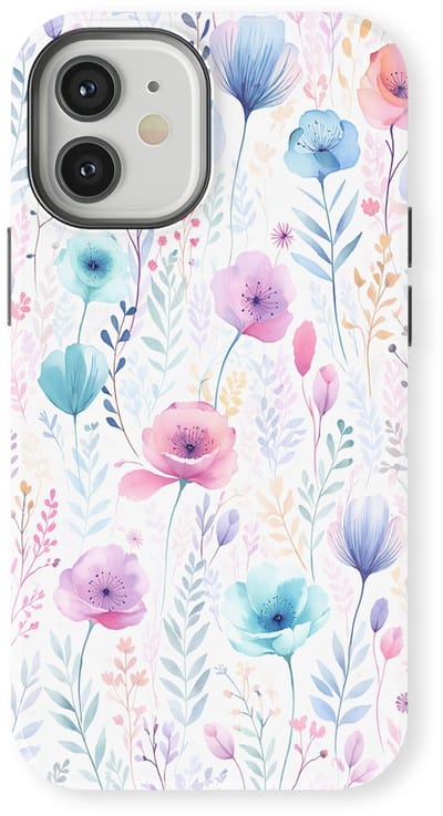 Bloemen Design Hoesje geschikt voor iPhone 12 Mini | Flower Print Tough Case met Mag | Shockproof | Bloemen Motief Backcover geschikt voor iPhone 12 Mini Blooming Dream