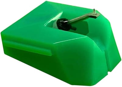 Platenspeler Naald - Vervangende Naald - Muziek Luisteren - Elliptische Slijpvorm - 7 x 5 x 2 cm - Groen
