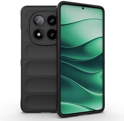 MobyDefend Hoesje - Geschikt voor Xiaomi Redmi Note 14 Pro 5G - TPU Gripcase - Zwart