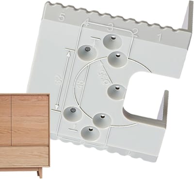 Deuvelmal Voor Deuren - Scharnier Mal - Precisie Houtbewerking - Magnetische Stabiliteit - 10x8cm