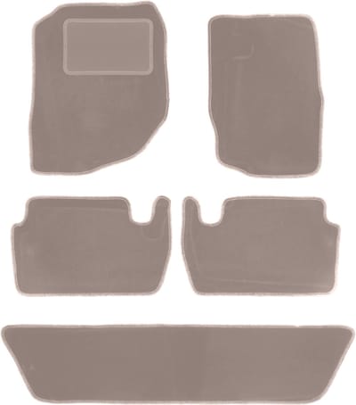 Beige velours vloermatten voor: Dodge Durango II SUV (2002-2010)
