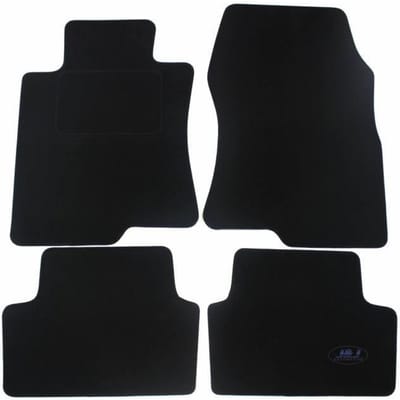 Zwarte Velours Vloermat - J&J AUTOMOTIVE - Honda Accord 2008-2015 - Op Maat Gemaakt - Antislip - Waterdicht