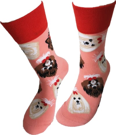 Grappige sokken - Yorkshire Terrier sokken - Sokken met hondje erop - Valentijnsdag cadeau - Verjaardag cadeau - Kado - Leuke sokken - Vrolijke sokken - Luckyday Socks - Sokken met tekst - Aparte Sokken - Sokken waar je vrolijk van wordt - Maat 37-44