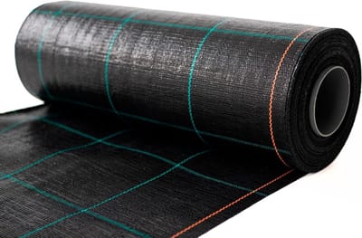 Onkruidfolie - Bodemweefsel Tuinfolie - Onkruid Groei Remmen - UV-stabiel Scheurbestendig - 90m x 3m - Zwart
