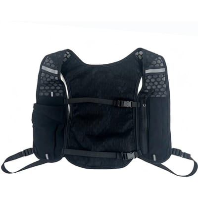 Gilet d'hydratation pour la course à pied Léger Sac à dos d'eau pour Hommes Femmes Poche à eau d'hydratation Pour le cyclisme la course à pied la randonnée le vélo noir