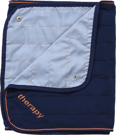Bucas Bucas Sjaal Therapy Fleece Donkerblauw-oranje