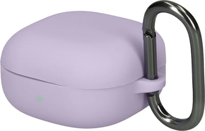 kwmobile cover voor oordopjes case - geschikt voor Samsung Galaxy Buds FE - Trendy beschermhoes draadloze oordopjes in lavendel