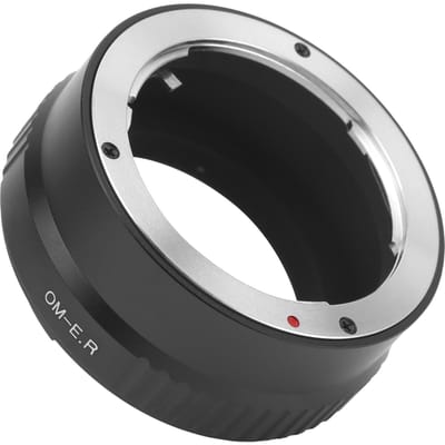 NEWYI Bague Adaptatrice d'Objectif OMRF pour Objectif Olympus OM pour Boîtier d'Appareil Photo à Monture Canon RF black