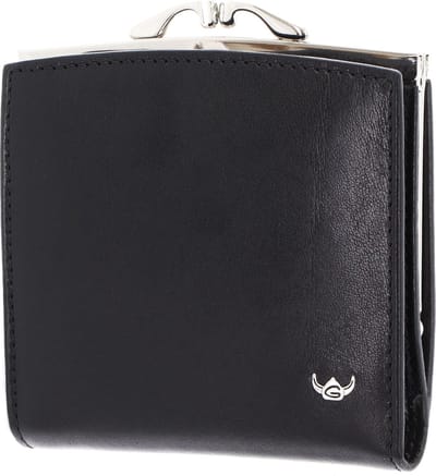 Golden Head Leren portemonnee Colorado RFID Protect Bügelbörse 2049 Schwarz zwart