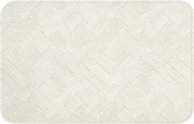 WC mat 80x50 cm - Antislip - Textuur - Abstract - Beige - Toiletmat - Vloermat - Douchemat - Toilet tapijt - Toiletmatten