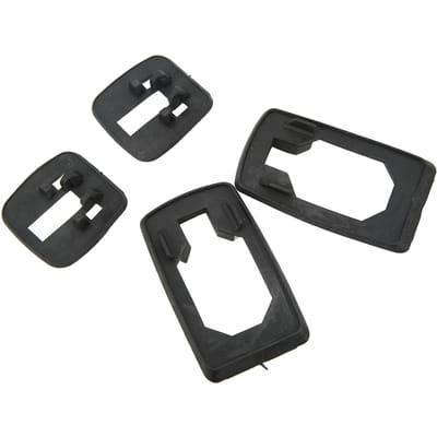 4 Stuks Deurklink Afdichtingsset Voor Achter Links Rechts Rubber Zwart Eenvoudig te Installeren voor III 3 Auto black