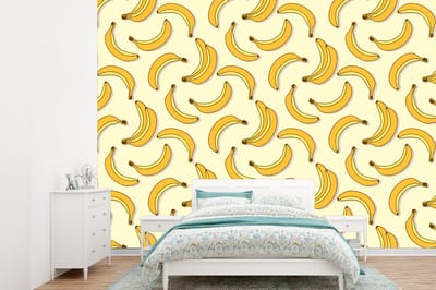 Behang - Fotobehang Fruit - Design - Banaan - Breedte 360 cm x hoogte 260 cm