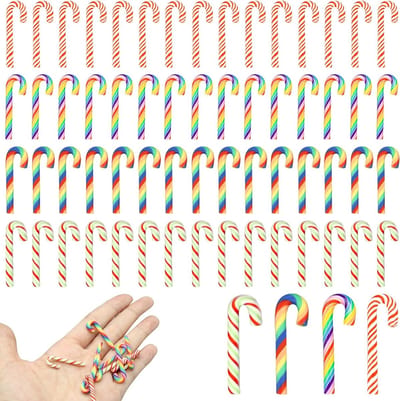 Dailygoods- Candy Cane 60 Stuks - Nep Snoep Decoraties - Ornamenten