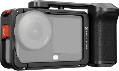 Metal Street Grip Kit voor DJI Osmo Action 6 - Camera Handgreep, Cage, Koud Shoe en Snelle Ontspanner met Polsband