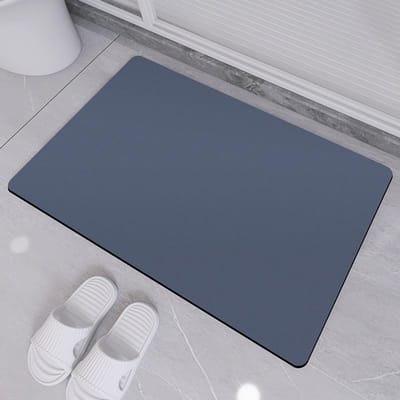Moderne Eenvoudige Effen Kleur Diatomeeënaarde Mat Toiletdeur Absorberende Sneldrogende Mat Huishoudelijke Gemakkelijk Op te Bergen Mat 40 * 60cm