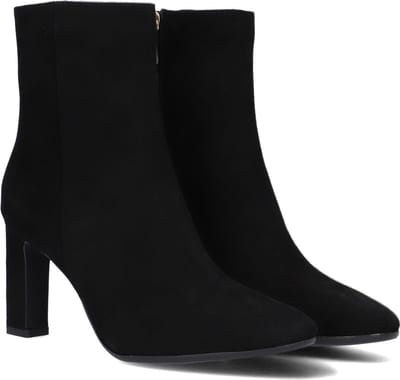 Notre-V 11236 Enkellaarsjes - Enkelboots met rits - Dames - Zwart - Maat 41