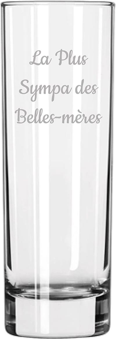 Longdrinkglas gegraveerd - 22cl - La Plus Sympa des Belles-mères