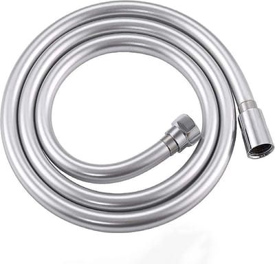 WiseGoods Premium PVC Douchekop Doucheslang 2M - Kraan Douche Slang - Water Doucheslangen - Badkamer Accessoires - Zilver - G1/2