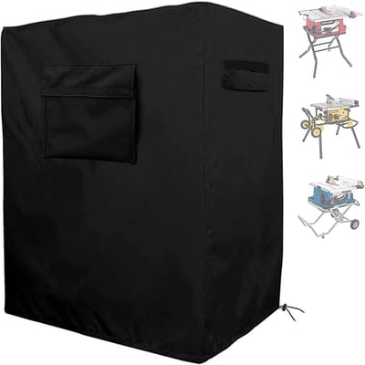 Tafelzaag Cover - Stofhoes Beschermhoes - Zaagtafel Beschermen - Waterdicht Oxford Materiaal - 35x27x46 Inch - Zwart