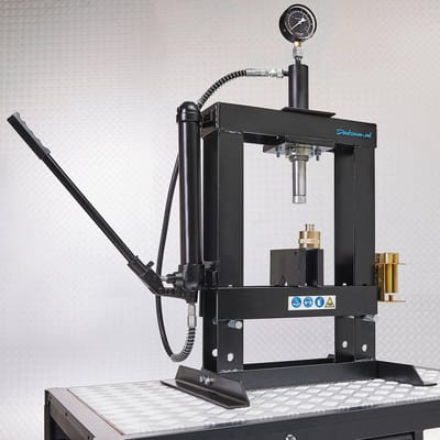 Datona® Werkplaatspers 10 ton + Perspennen - Zwart