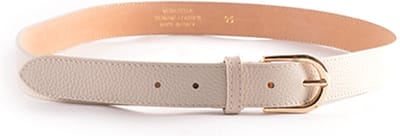 Giuliano Lederen riem - Beige - Made in Italy - Leer