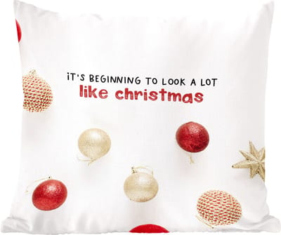 Sierkussens - Kussentjes Woonkamer - 60x60 cm - Kerst - Quote - Kerstballen - Kerstversiering - Kerstdecoratie voor binnen - Woonkamer