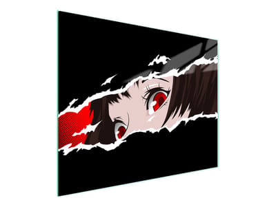 TMK ArtDeko Serie - Glazen Snijplank - 52x30cm - Anime Thema - Met Antislipvoetjes