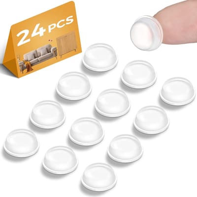 Siliconen deurstoppers 24 stuks - Zelfklevende rubberen voetpads voor meubels