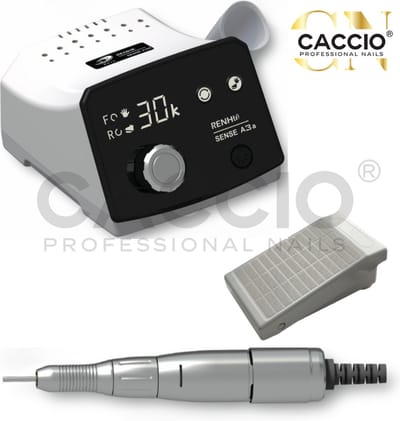 CACCIO®Master Nagelfrees Origineel - 30000 RPM Krachtig 65W Nagelfrees - Kwalitatief Hoogwaardig Micro Motor Handstuk - 1 Jaar Garantie - Wit Elektrische Nagelvijl - Exclusief bitje - Manicure/Pedicure Voeten en Handen - Professioneel gebruik