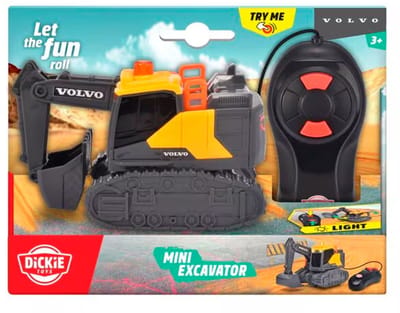 Dickie Toys RC Volvo Mini Excavator - Bestuurbare Graafmachine - Bestuurbare Auto