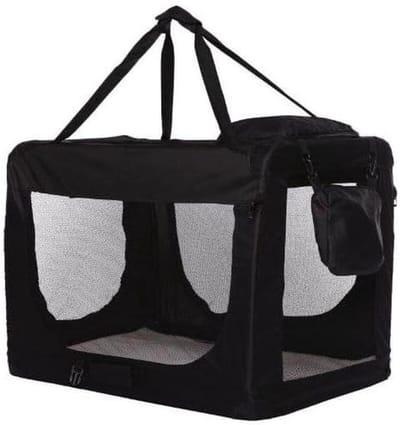 Reisbench Zwart XXL - Hondenbench Opvouwbaar - Hond Vervoeren - Lichtgewicht Nylon Model - 102 cm - Zwart